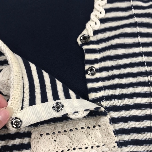 Anthropologie Sparrow Blue Loose Lines Cardigan - Picture 3 of 7